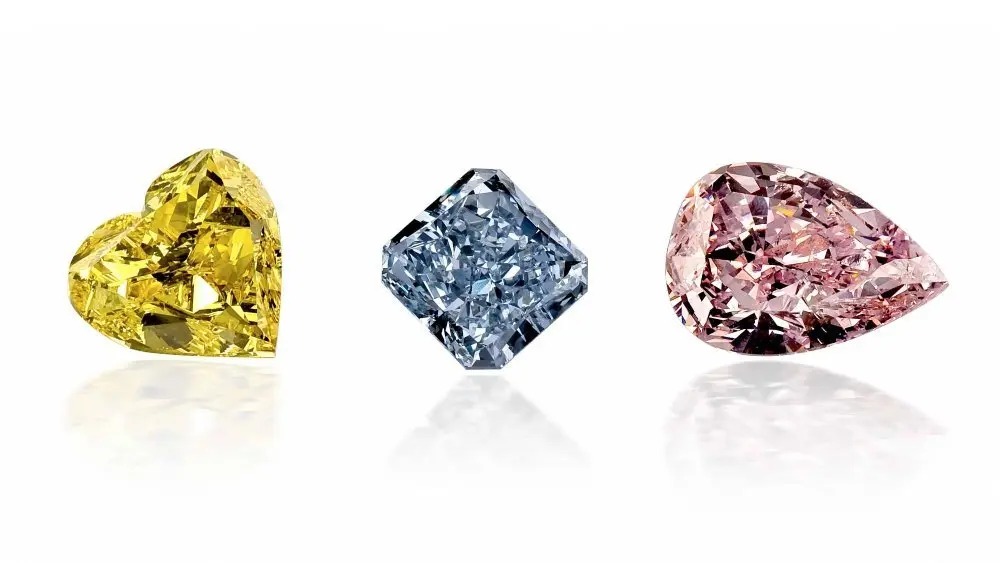 fancy coloured loose diamonds