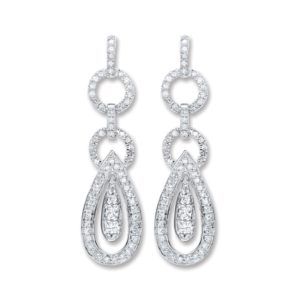 diamond drop earrings London