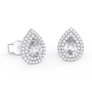 Diamond pear earrings London