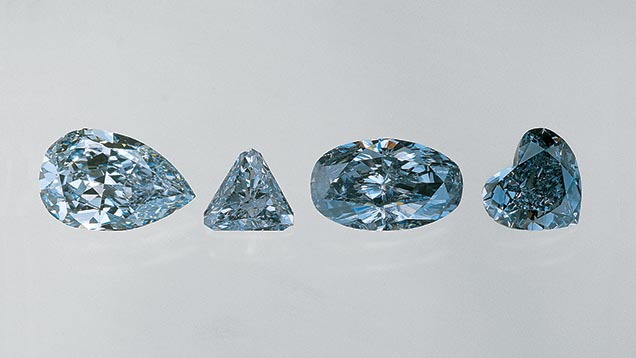 Pale blue diamonds sale