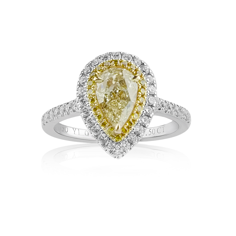 Aggregate more than 205 yellow diamond engagement ring latest