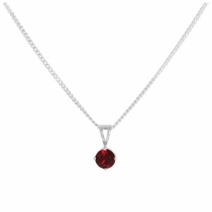 Garnet necklace January birthstone