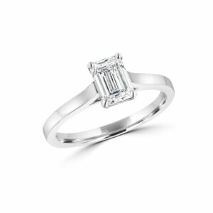 emerald cut engagement ring