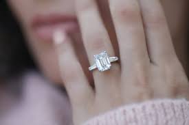 emerald cut diamond engagement ring london