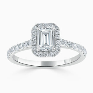 emerald cut diamond engagement ring uk