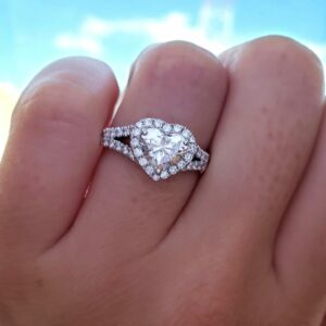 heart shape diamond ring UK