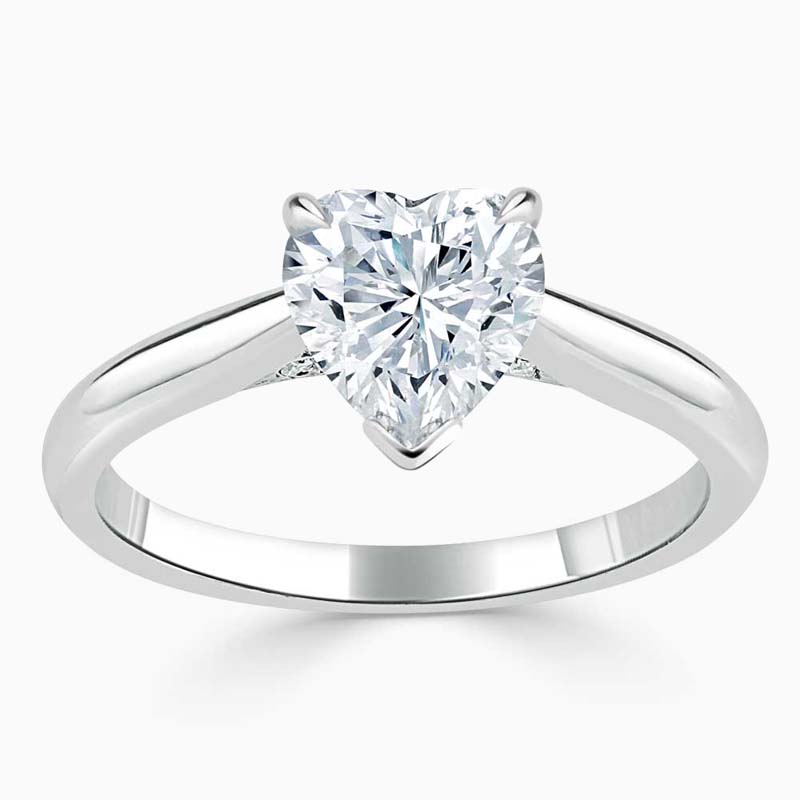 heart shape diamond engagement ring UK