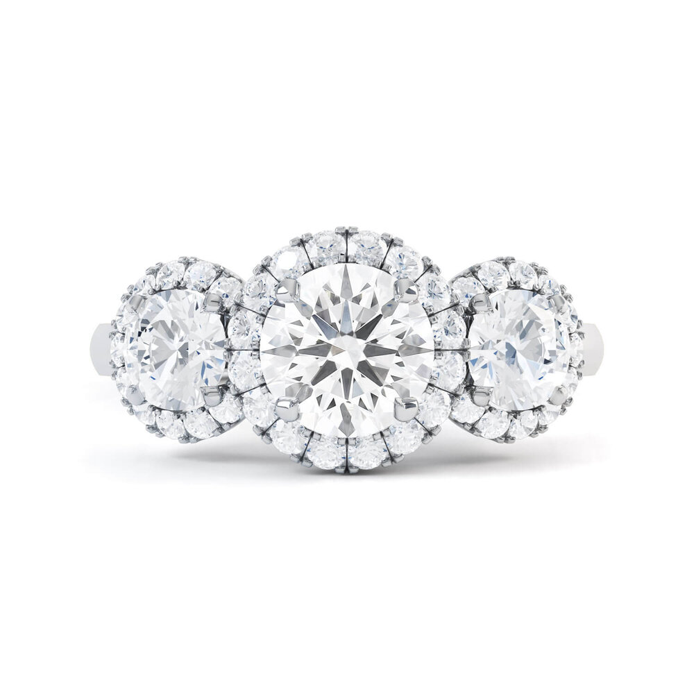 trilogy diamond engagement ring london