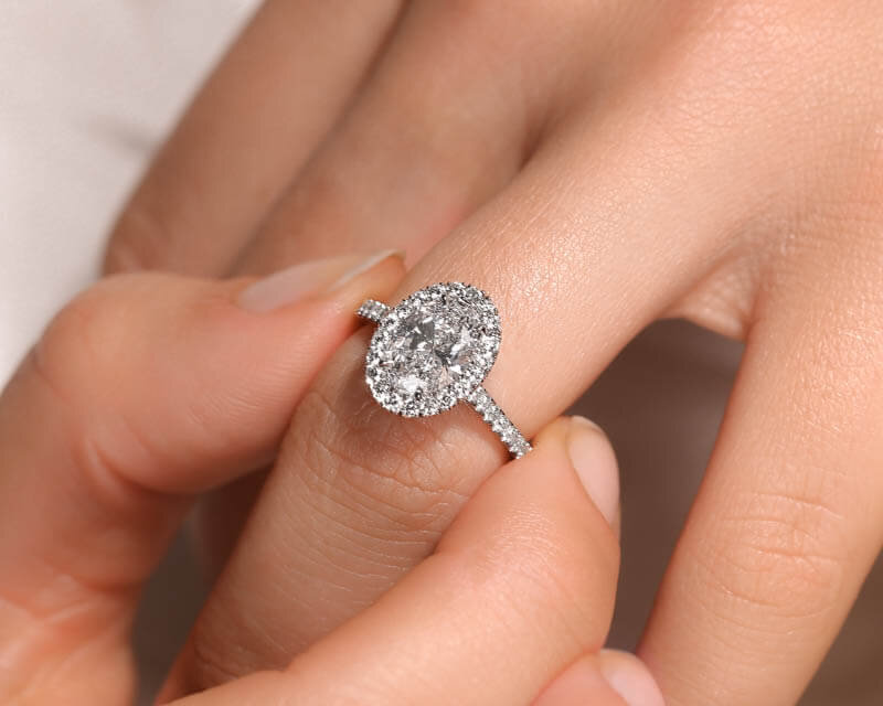 London Blue Topaz & Diamond Engagement Wedding Ring Set