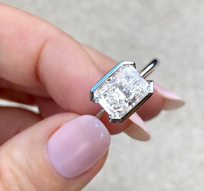 radiant cut diamond engagement rings hatton garden