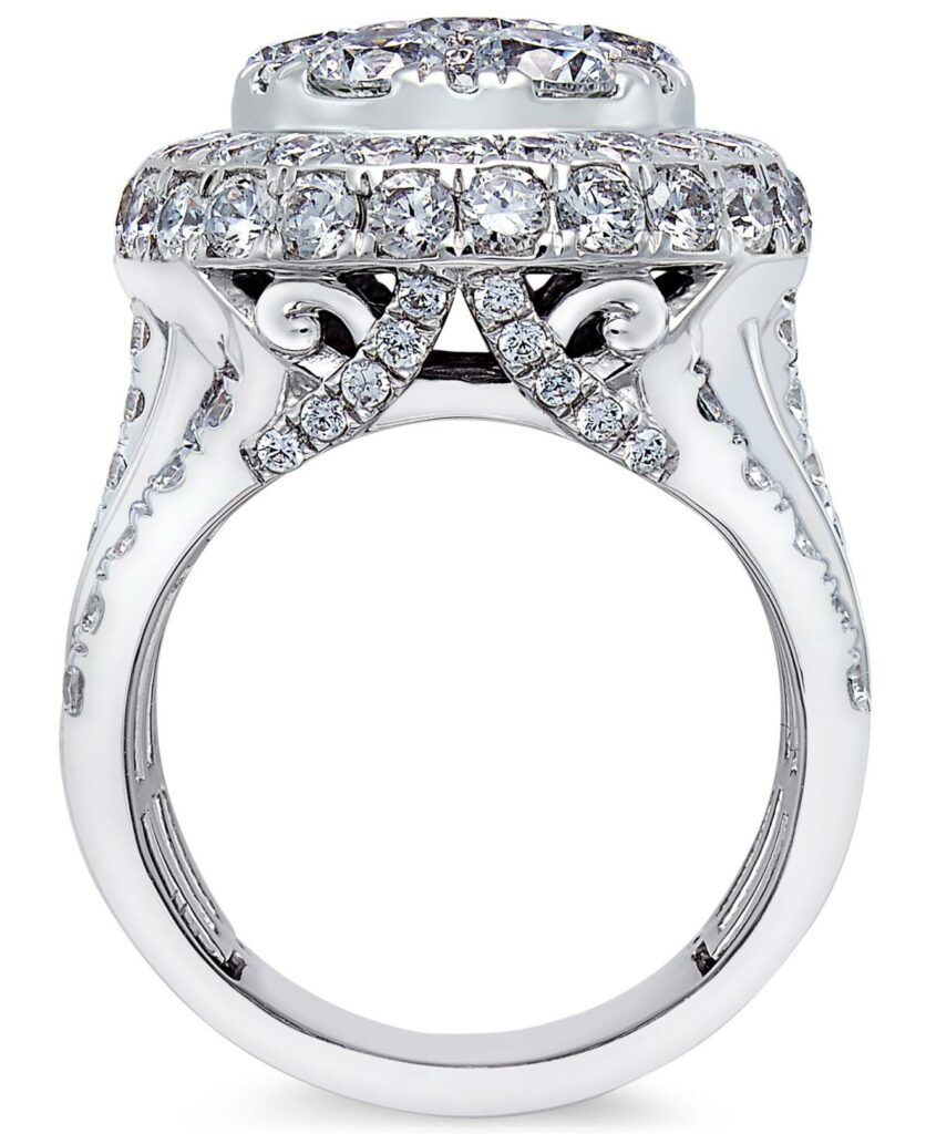 Large Diamond Engagement Rings London 3 CTS + Diamonds HG