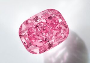 Cushion cut pink diamond